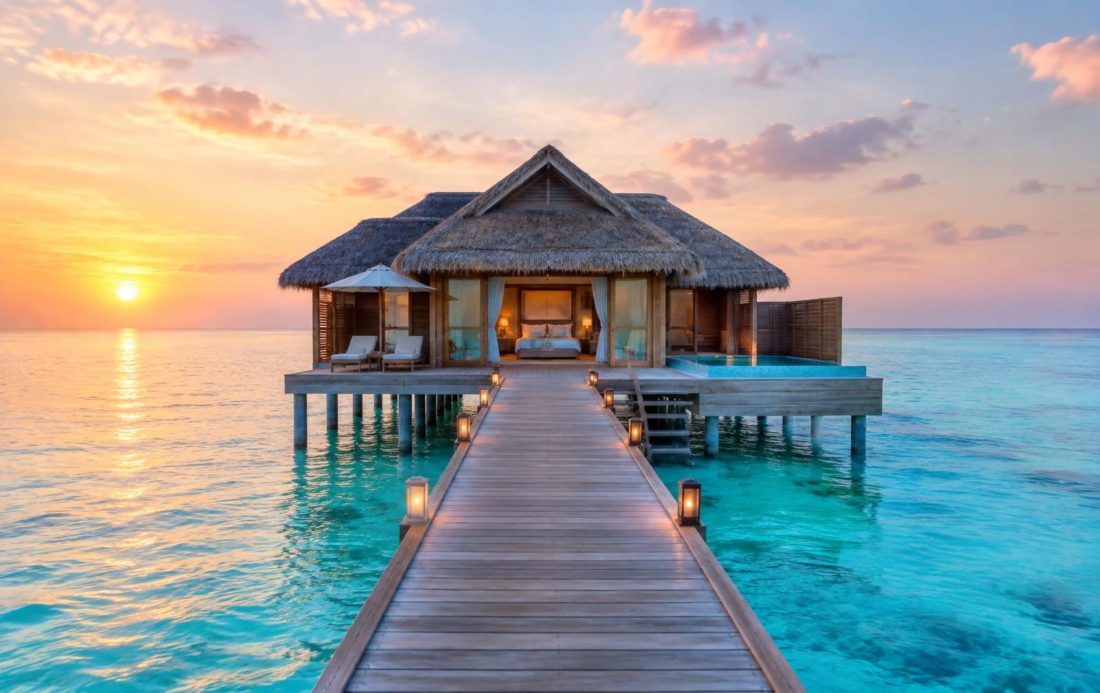 Overwater villa